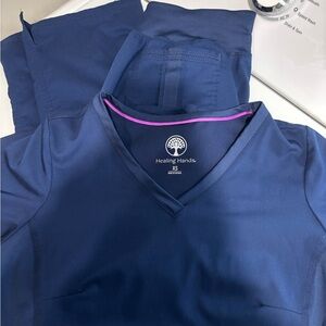 Healing Hands XS Navy scrub set